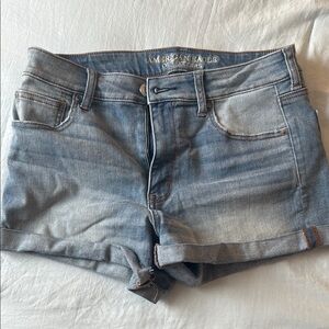 American Eagle Outfitters Blue Jean Shorts High-Waisted